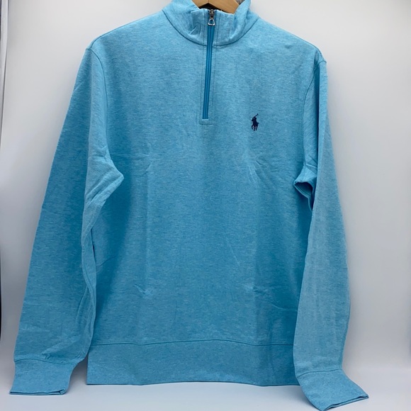 NWT Polo Ralph Lauren
Logo Embroidered Mock Neck Quarter-Zip Sweater Size S - Picture 3 of 10